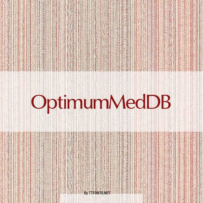 OptimumMedDB example