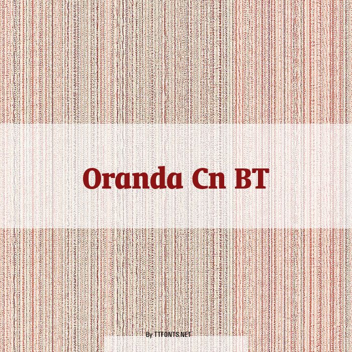 Oranda Cn BT example