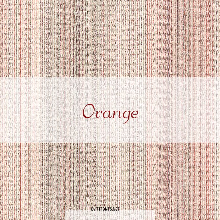 Orange example