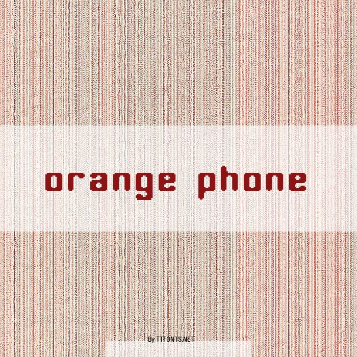 orange phone example