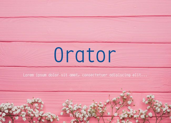 Orator example
