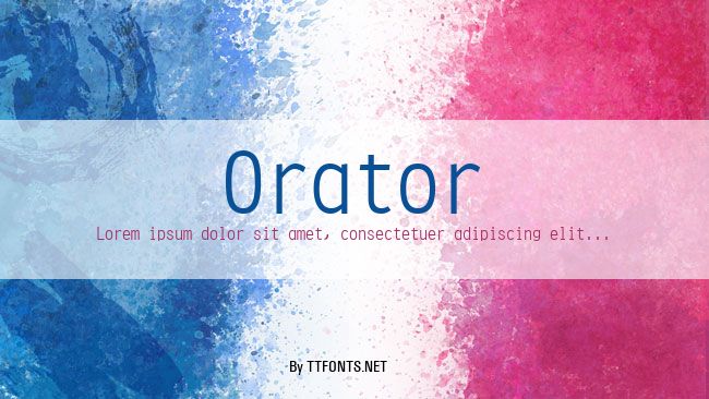 Orator example