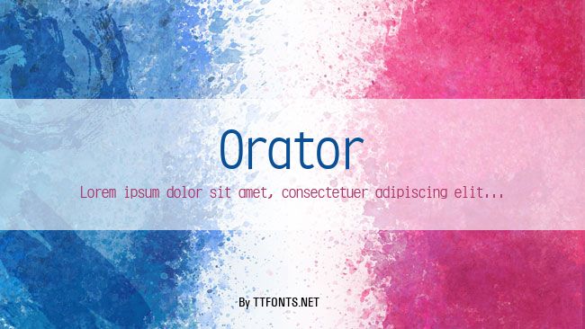 Orator example