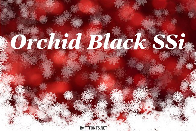 Orchid Black SSi example