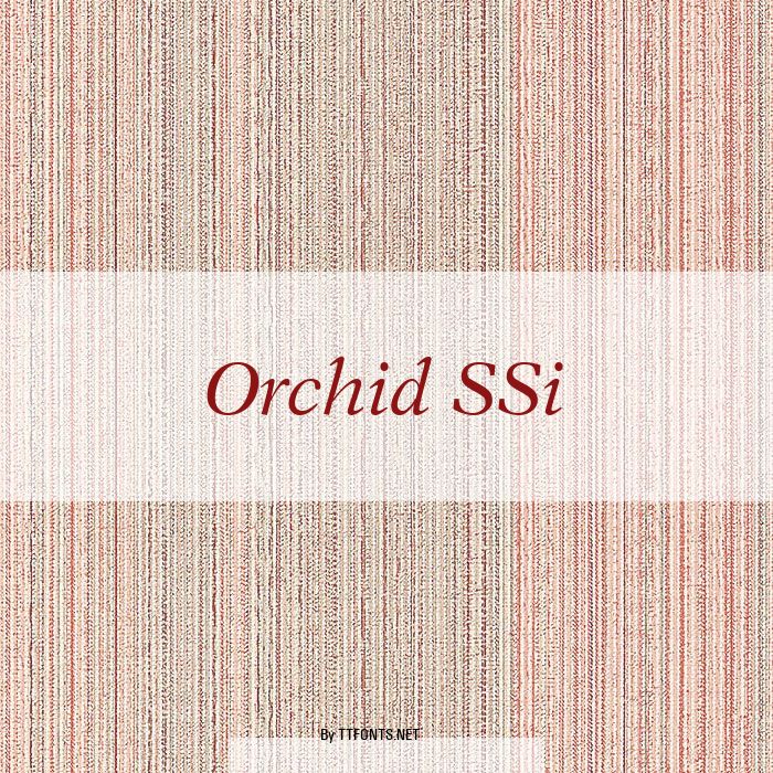 Orchid SSi example