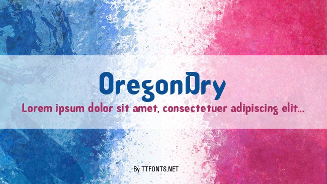 OregonDry example