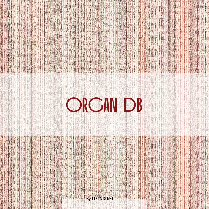 Organ DB example