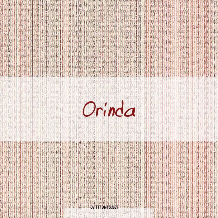 Orinda example