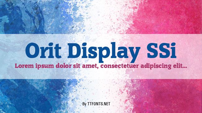 Orit Display SSi example