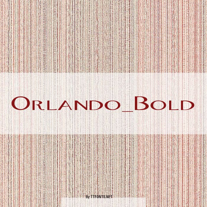 Orlando_Bold example