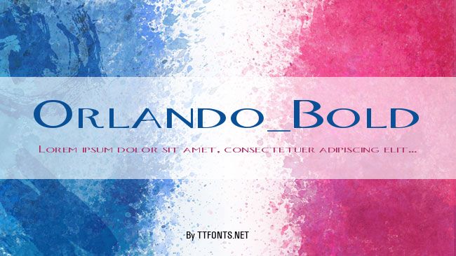 Orlando_Bold example