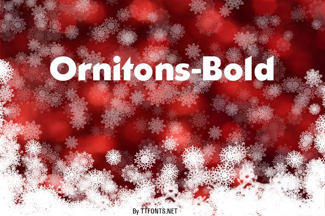 Ornitons-Bold example