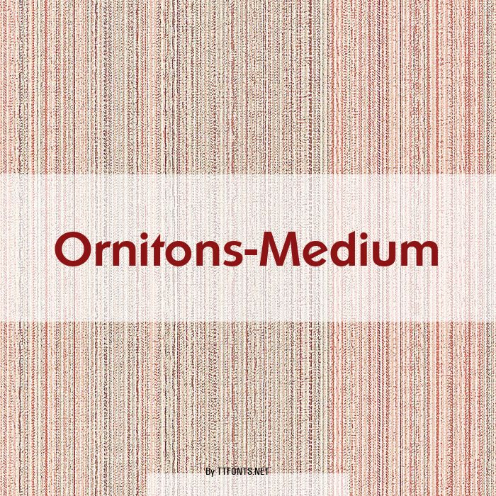 Ornitons-Medium example