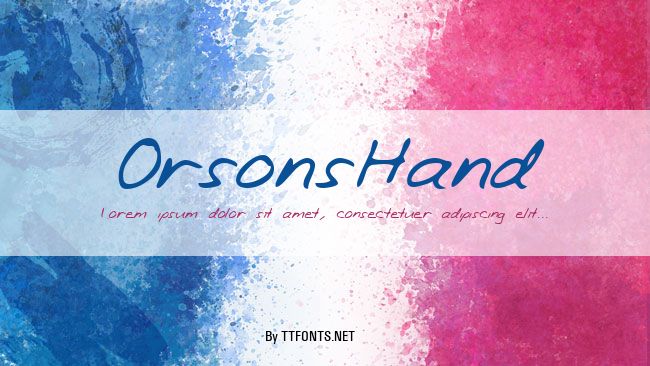 OrsonsHand example