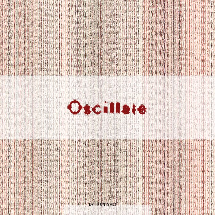 Oscillate example