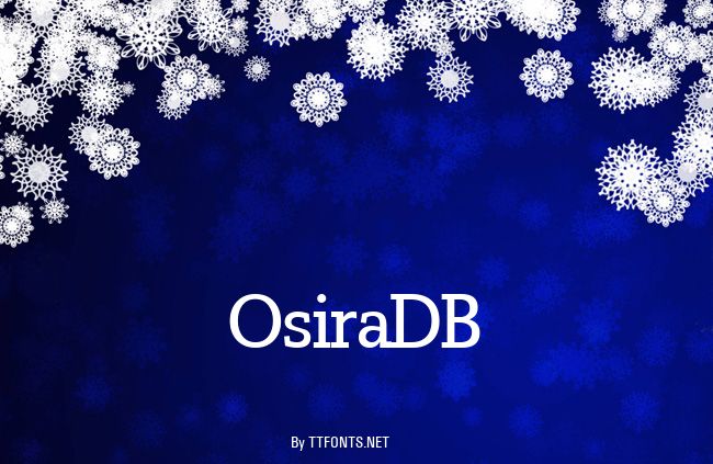 OsiraDB example