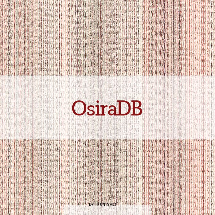 OsiraDB example