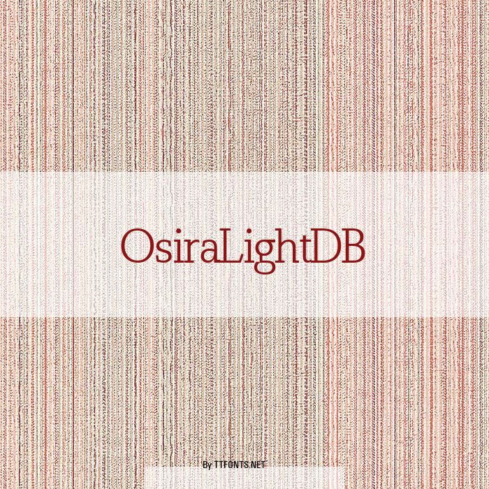 OsiraLightDB example