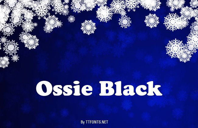 Ossie Black example