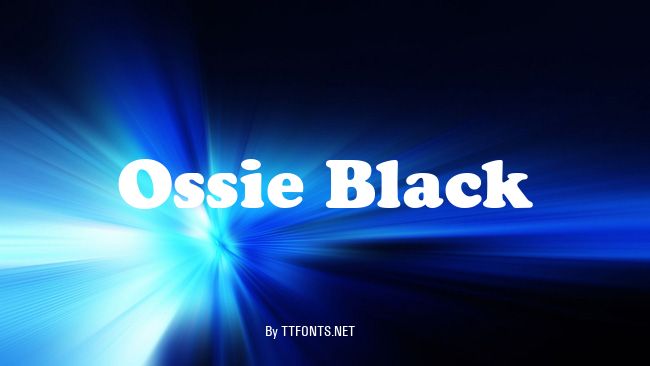 Ossie Black example