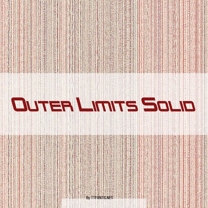 Outer Limits Solid example