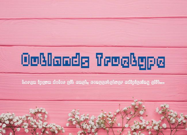 Outlands Truetype example