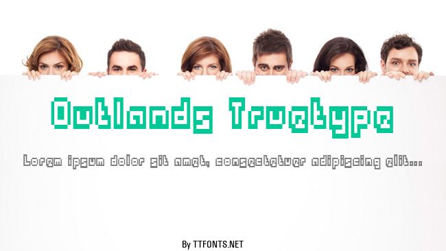 Outlands Truetype example