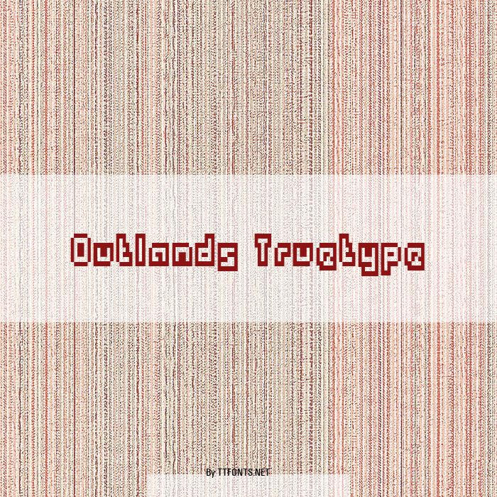 Outlands Truetype example