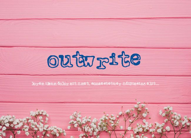 Outwrite example