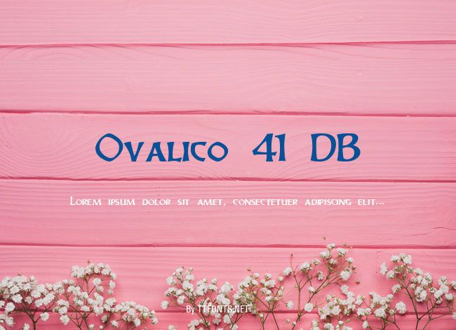 Ovalico 41 DB example