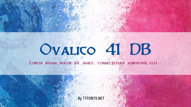 Ovalico 41 DB example