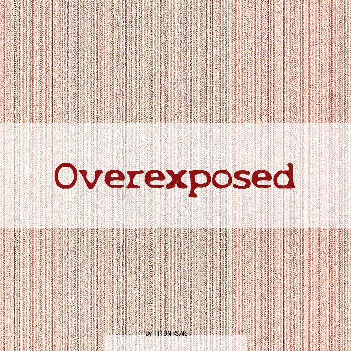 Overexposed example