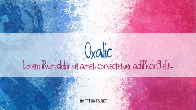 Oxalic example