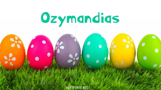 Ozymandias example