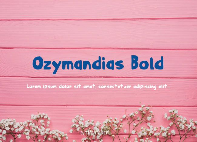 Ozymandias Bold example