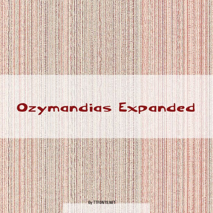 Ozymandias Expanded example