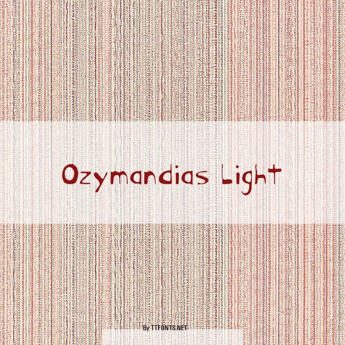 Ozymandias Light example