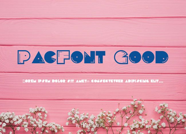 PacFont Good example