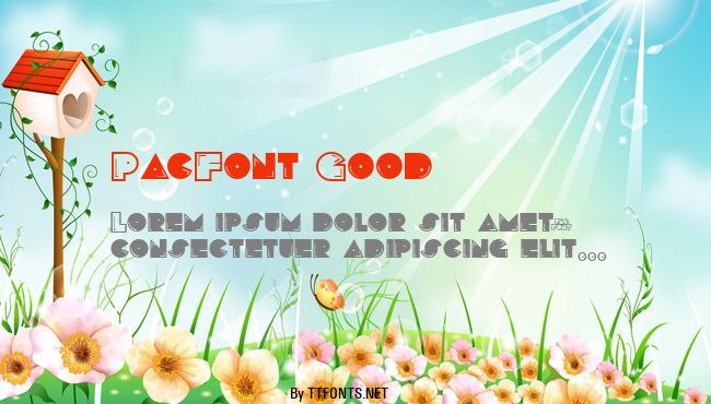 PacFont Good example