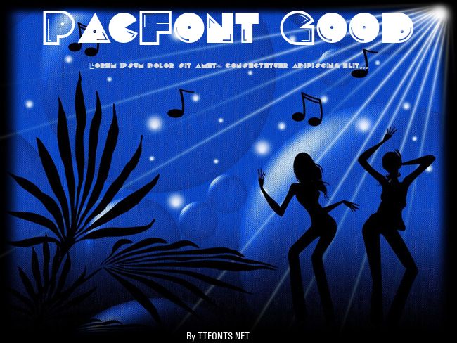 PacFont Good example