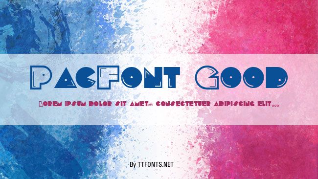 PacFont Good example