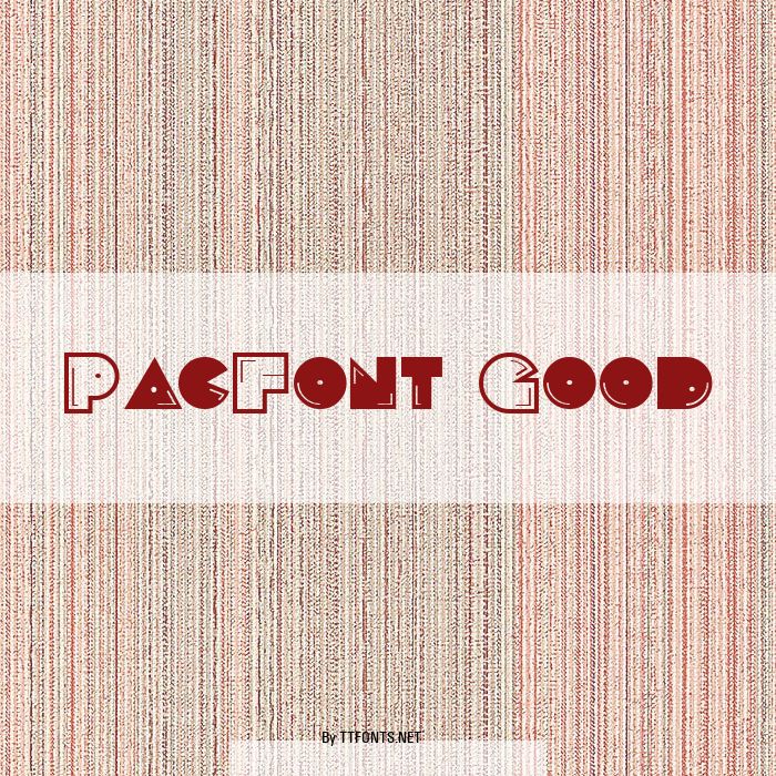 PacFont Good example
