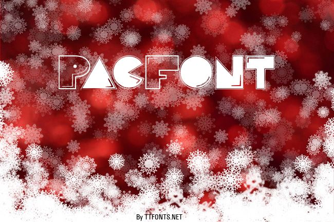 PacFont example