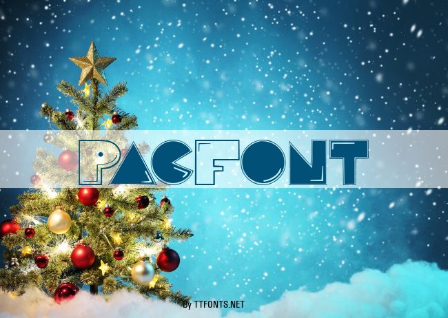PacFont example