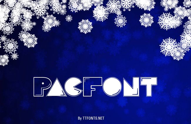 PacFont example