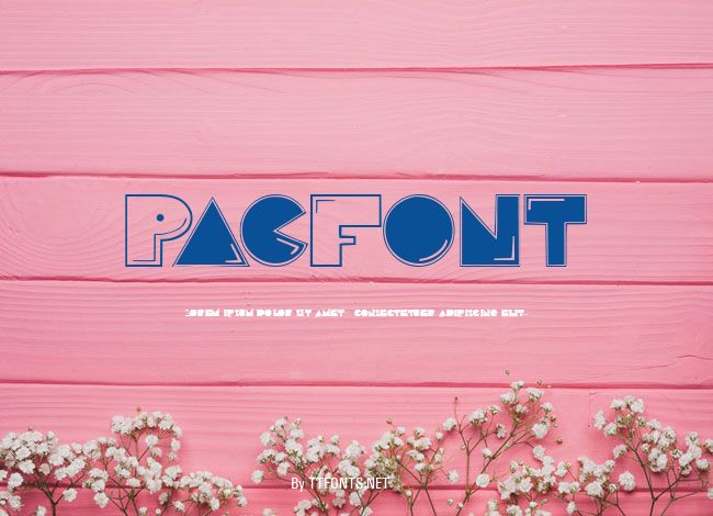 PacFont example