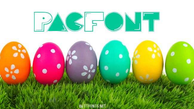 PacFont example