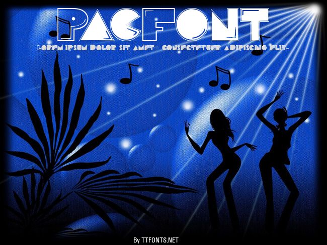 PacFont example