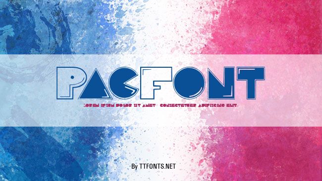 PacFont example
