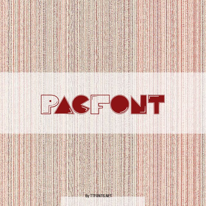 PacFont example